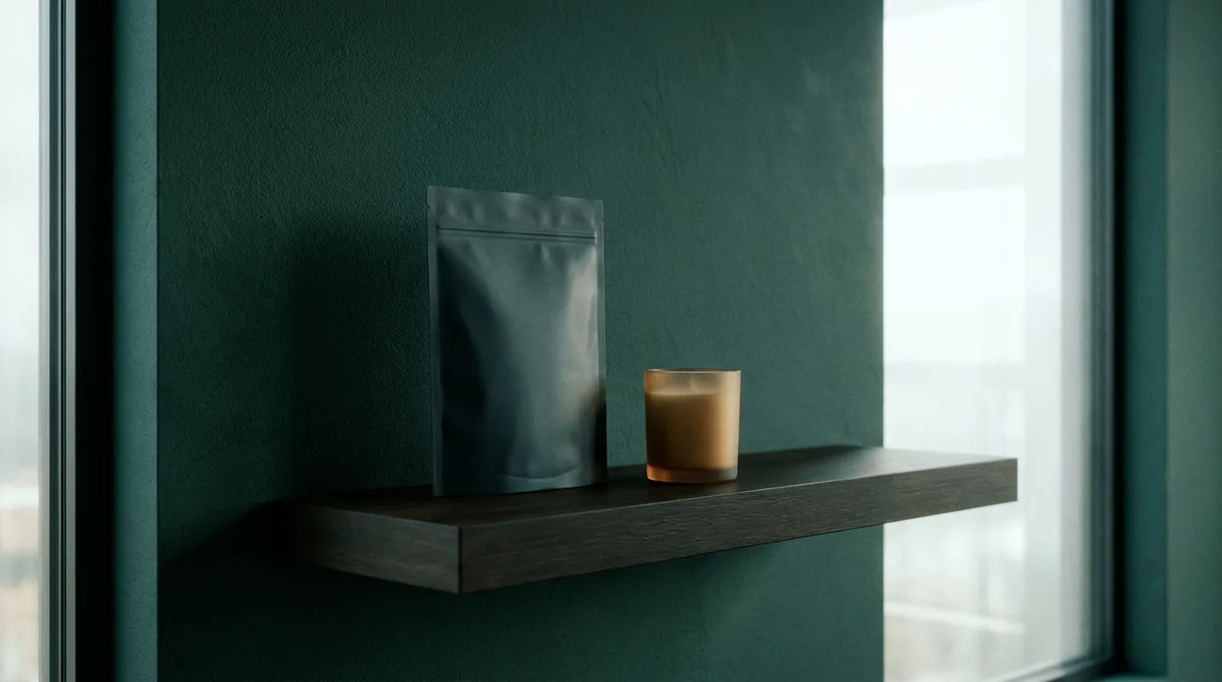 Discreet minimal still-life in a chic apartment