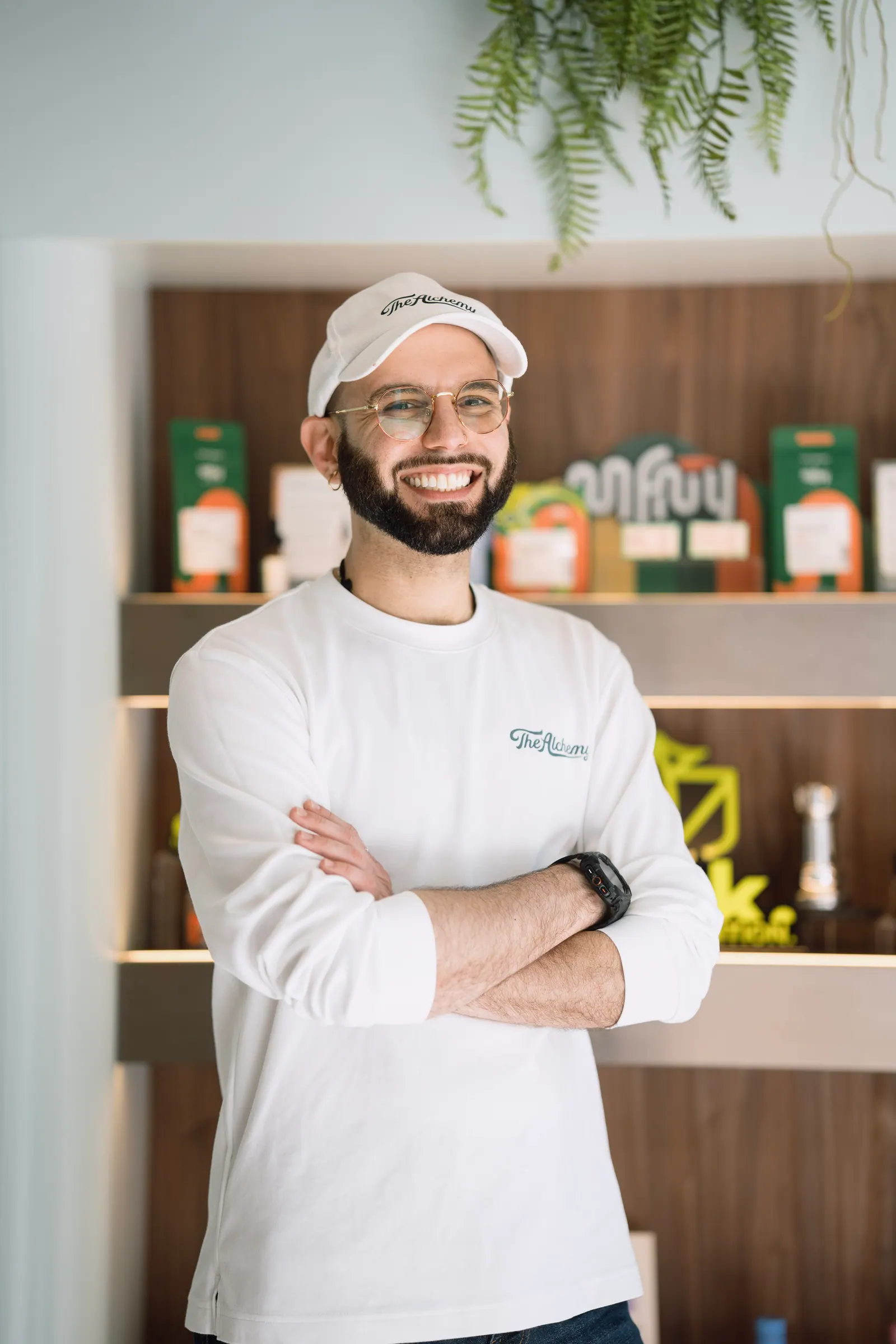 Alchemy Chelsea budtender team behind the counter